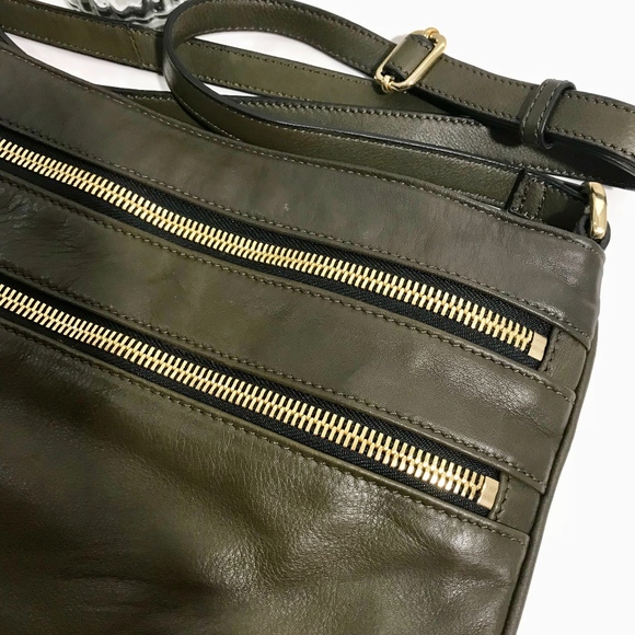 SOLD!! MARGOT Soft Brown Leather Crossbody - Picture 4 of 8